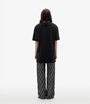 T-Shirt mit Schnalle | Schwarz