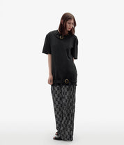 T-Shirt mit Schnalle | Schwarz