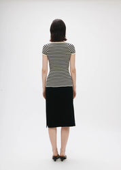 Off The Hook Top | Cream Charcoal