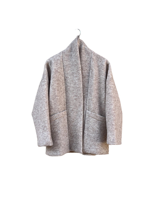 314 BRUC JACKET beige organic wool