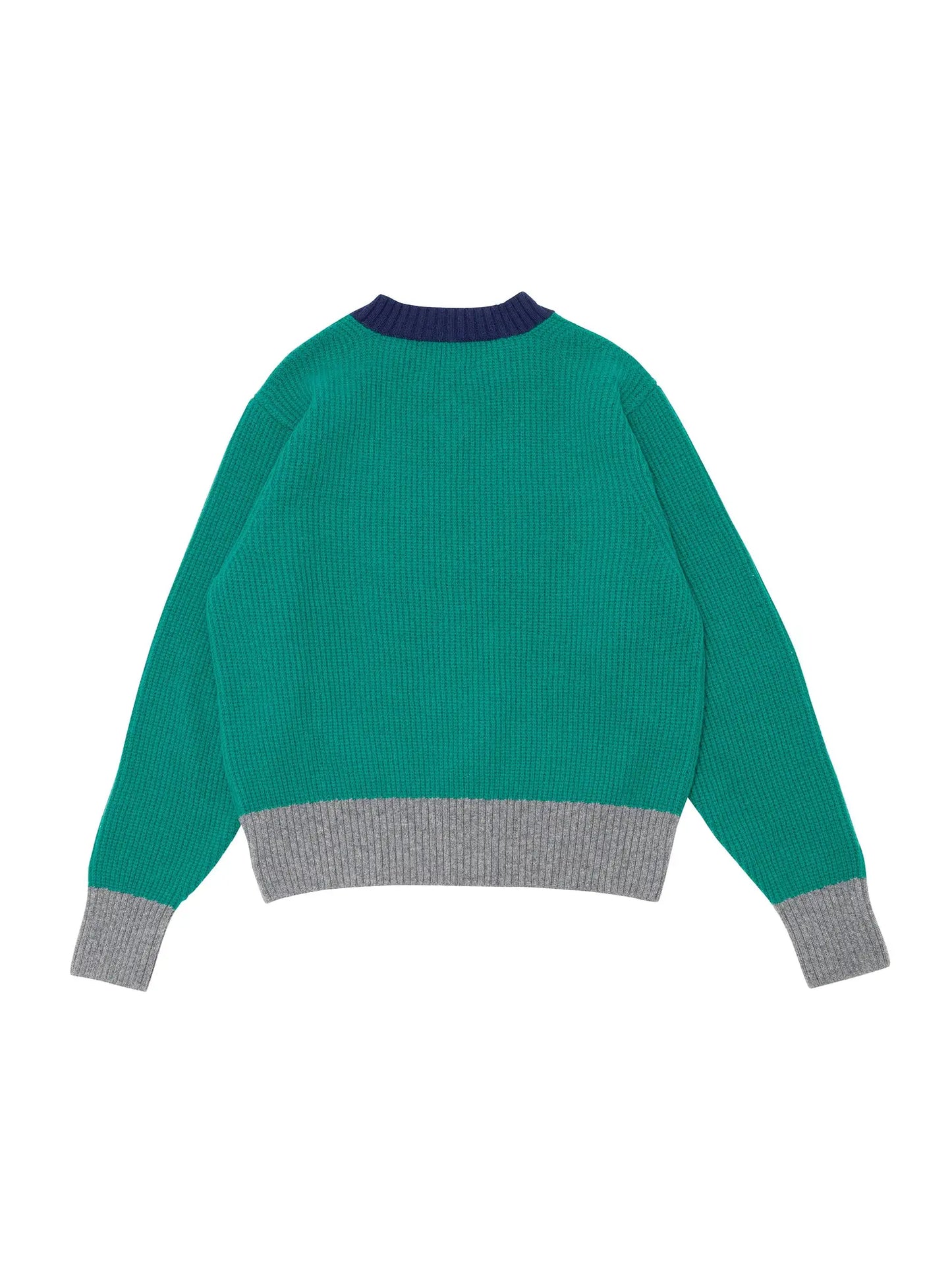 Green Lambswool Vee