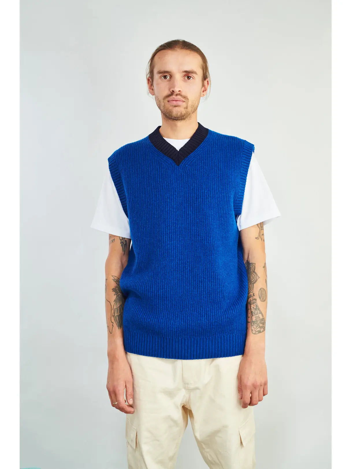 College Vest | Navy & Blue