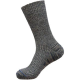 Echidna Luxury Ribbed Merino/Hemp  Top |Loose Navy Light Brown