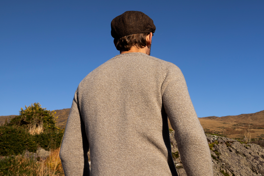 Saddle Shoulder Crew Neck Sweater