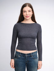 Boat Neck Long Sleeve