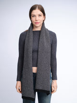 Merino Cashmere Stripe Scarf