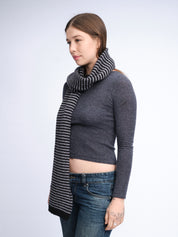 Merino Cashmere Stripe Scarf