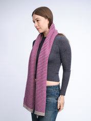 Merino Cashmere Stripe Scarf
