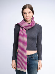 Merino Cashmere Stripe Scarf