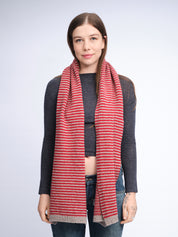 Merino Cashmere Stripe Scarf
