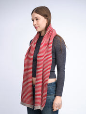 Merino Cashmere Stripe Scarf