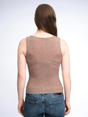 Kaschmir-Seide Tanktop mit U-Boot-Ausschnitt