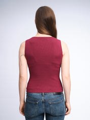 Bootshals-Tanktop | Pflaume