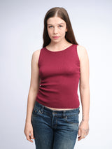 Bootshals-Tanktop | Pflaume