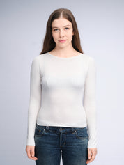 Bootshals-T-Shirt | Weiß
