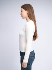 Bootshals-T-Shirt | Weiß
