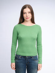Bootshals-T-Shirt | Grün