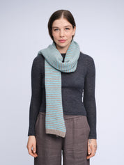 Merino Cashmere Stripe Scarf