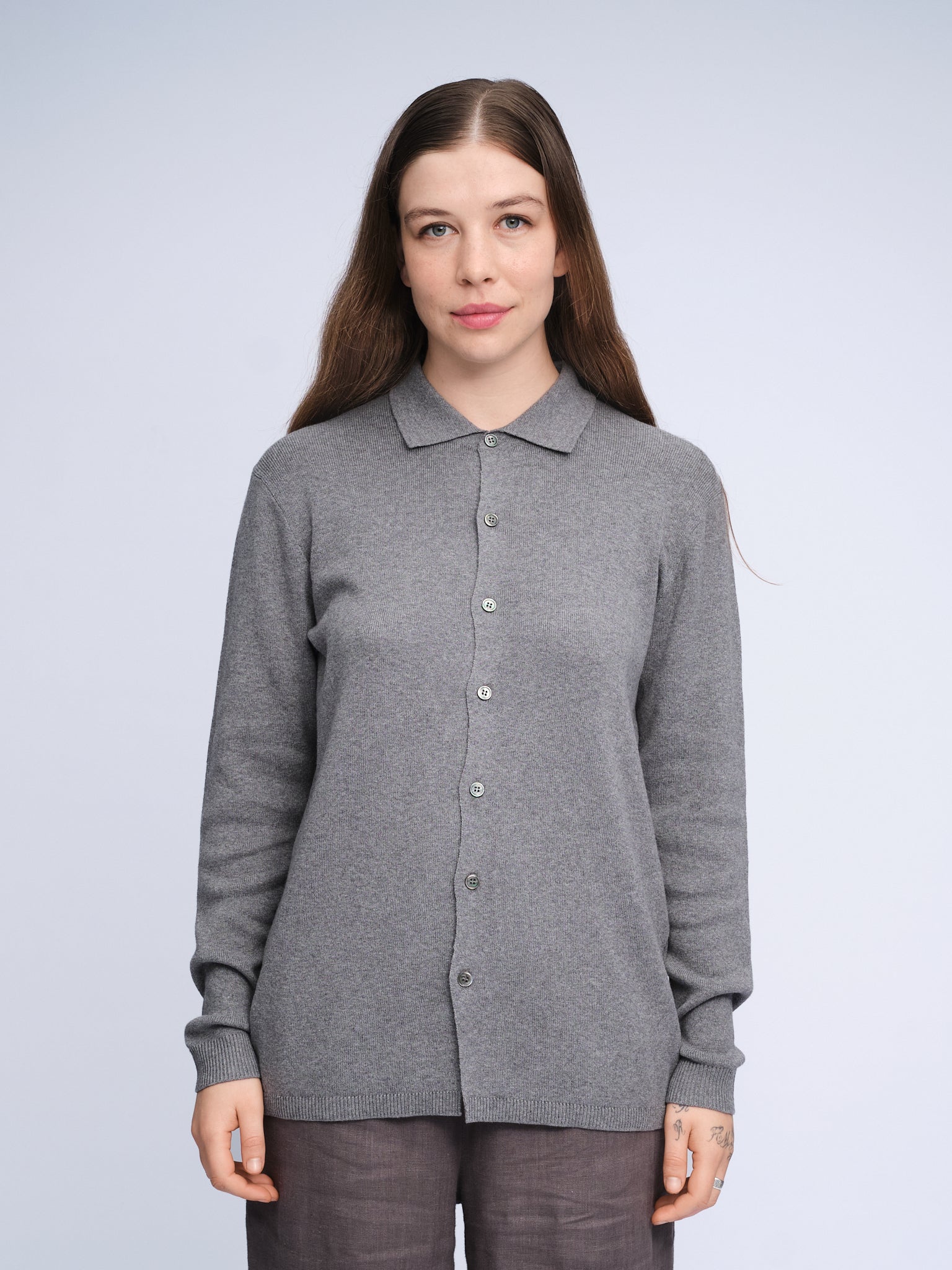 Strickhemd | Grau