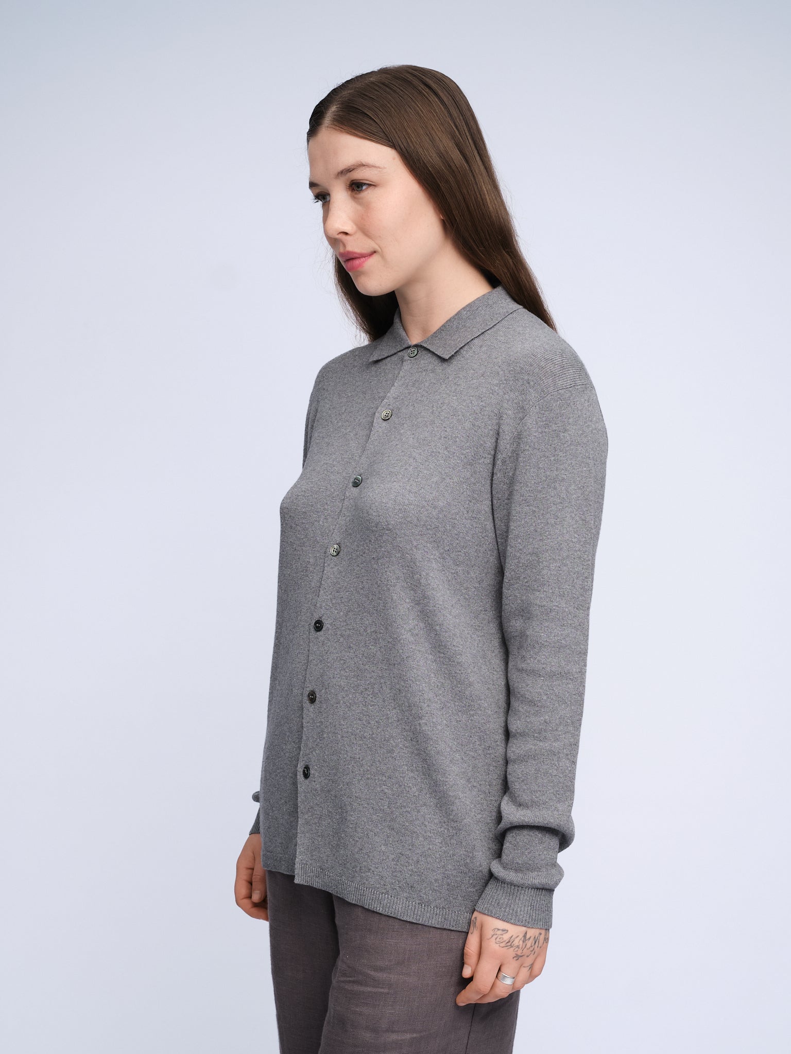 Strickhemd | Grau