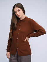 Strickhemd | Braun