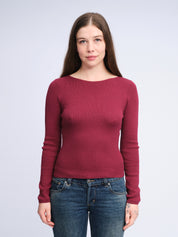 Bootshals-T-Shirt | Pflaume