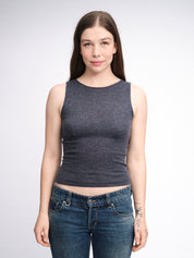 Kaschmir-Seide Tanktop mit U-Boot-Ausschnitt