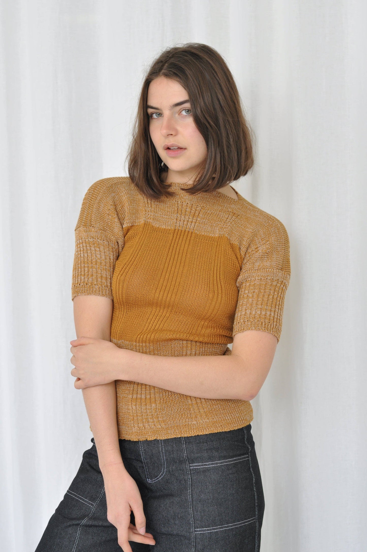 Clay knit top