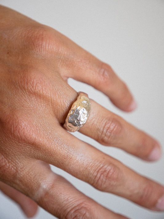 Liquify ~ Small Dome | Sterling Silver