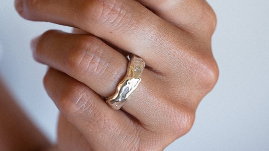 Liquify ~ Drip Band | Sterling Silver