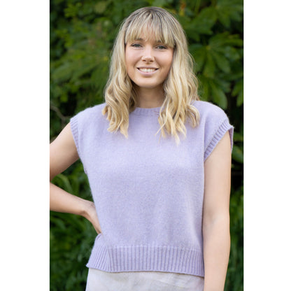 Alpaca crew neck vest