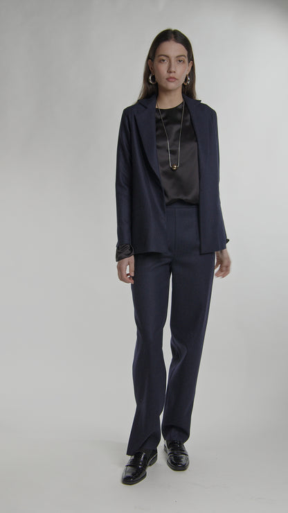 Tailored wool trousers