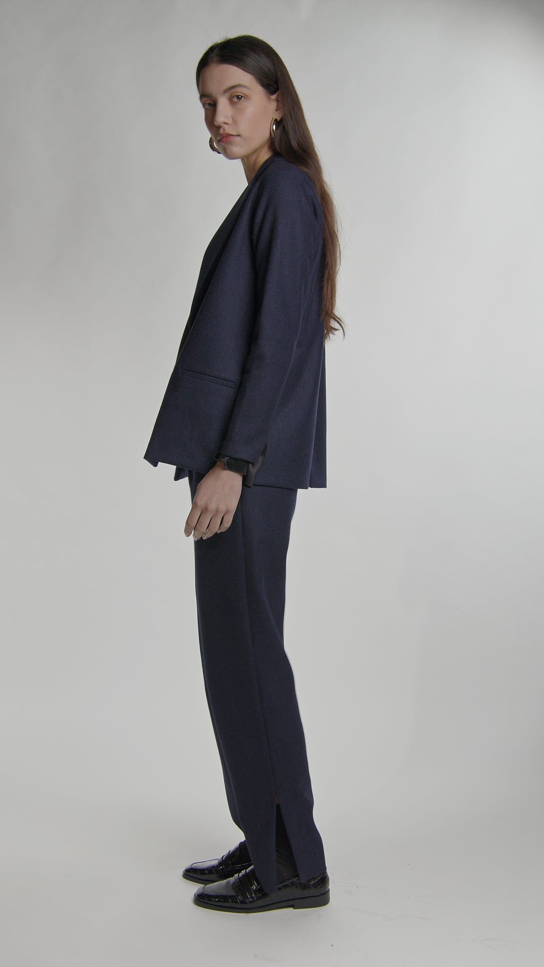 Tailored wool trousers