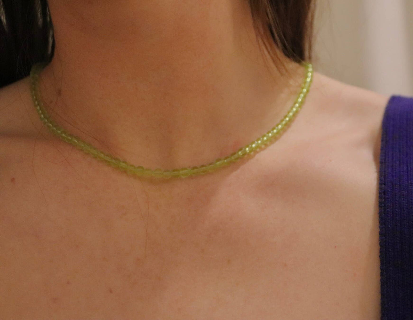 Mina Necklace in Green Algae