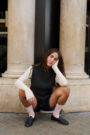 Giria: Charcoal Wool Vest