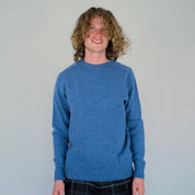 Geelong Lambswool - Seamless Crew | Blue