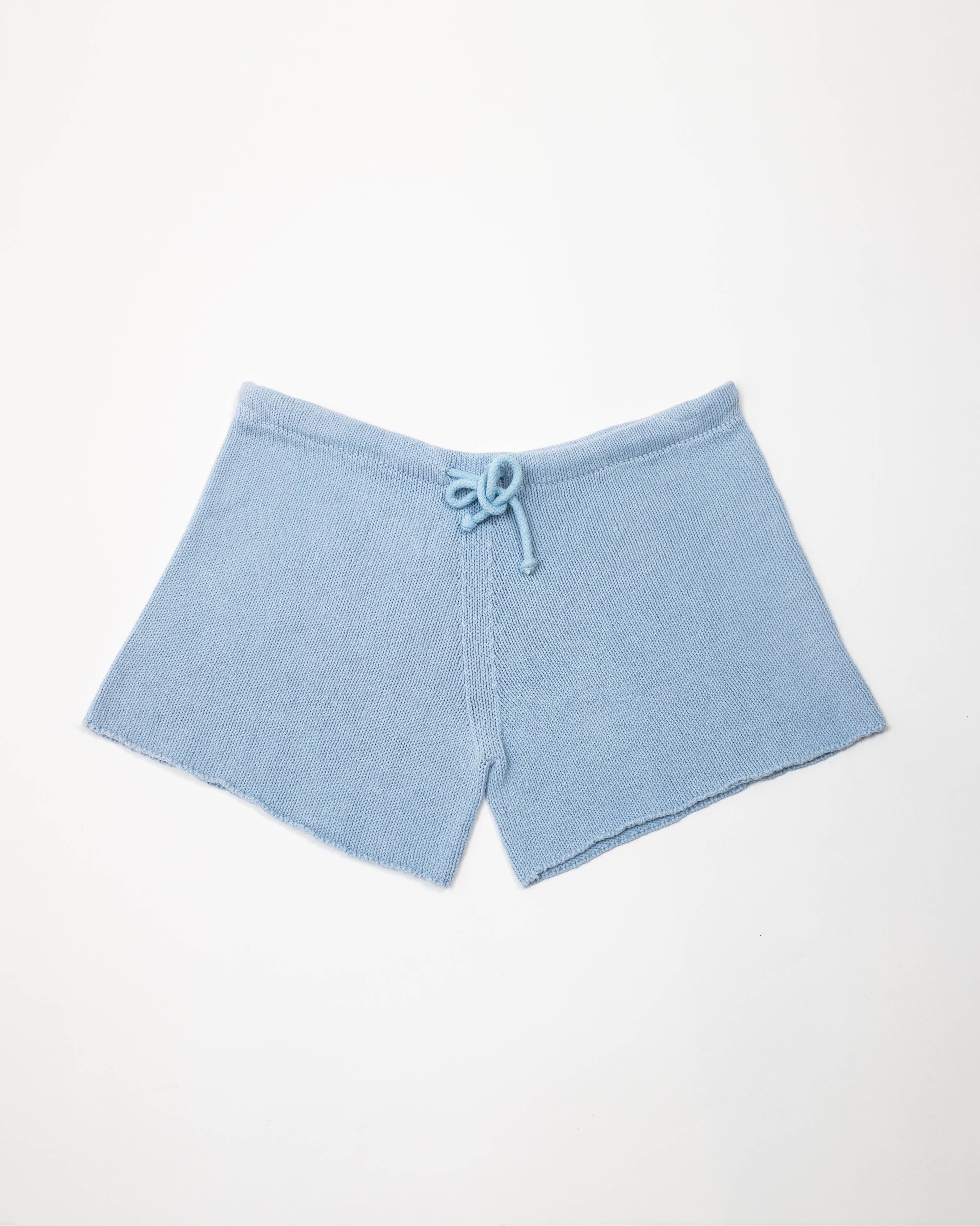 Fine cotton shorts | Sky Blue
