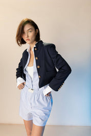 Haven Pyjamashorts | Blaue Streifen