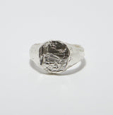 Liquify ~ Large Melt Signet | Sterling Silver
