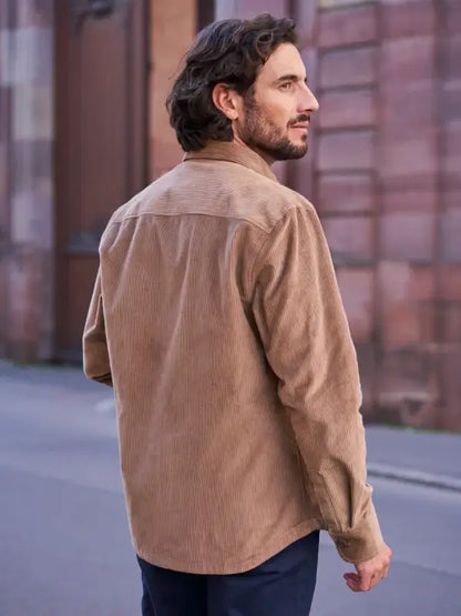 Corduroy Overshirt | Camel