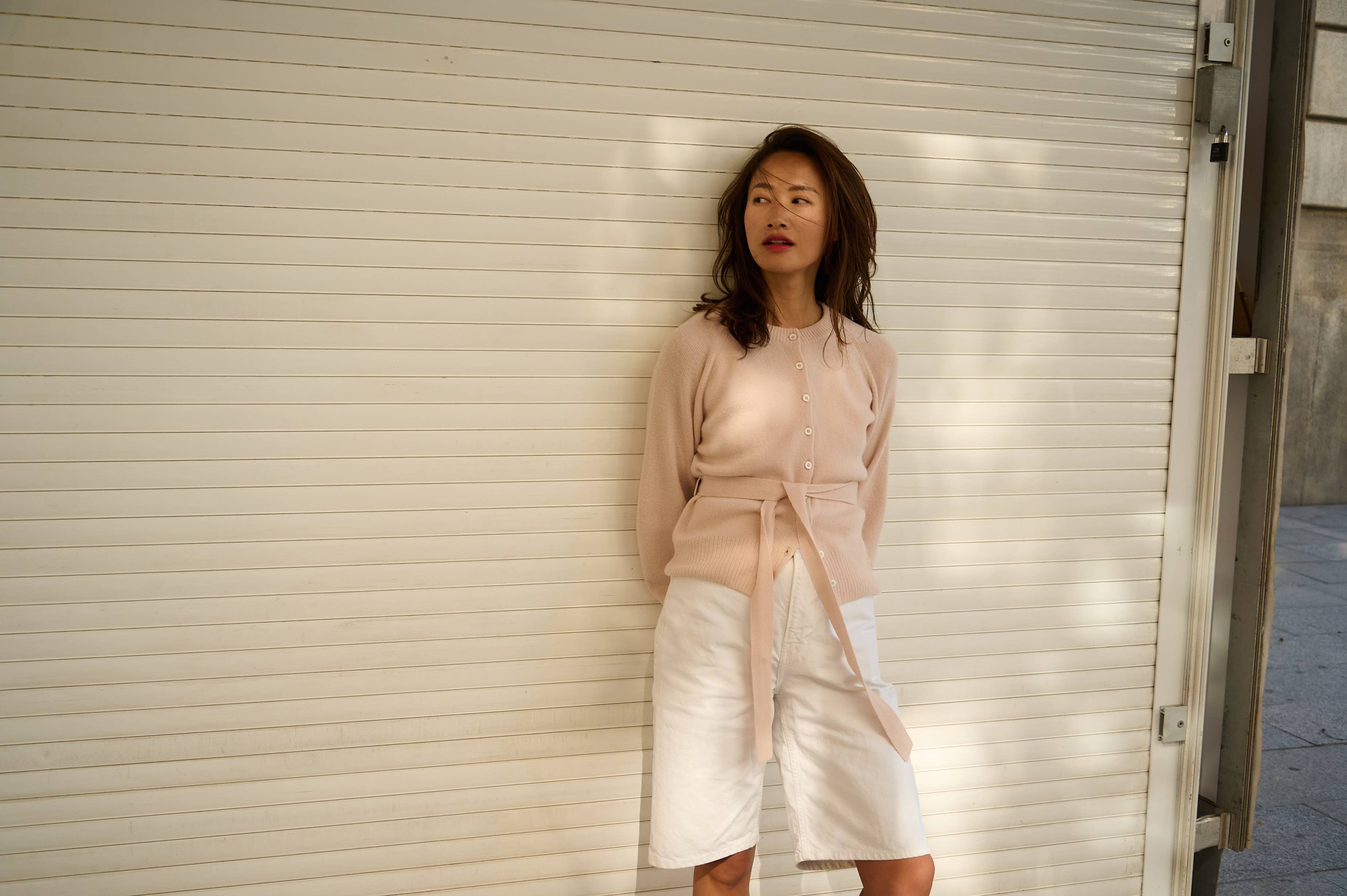 Indraja: Wool Cashmere Cardigan