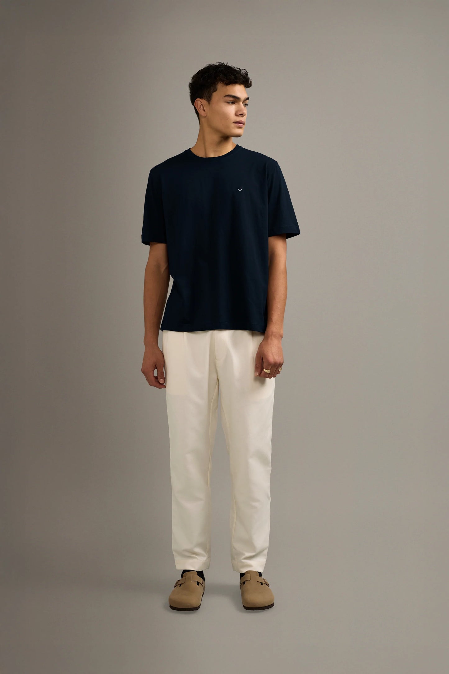 Classic smiley crew t-shirt | Navy