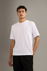 Klassisches Rundhals-T-Shirt | Weiß