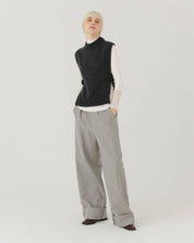 Giria: Charcoal Wool Vest