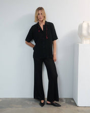 Sutemos: Cotton Shirt | Black