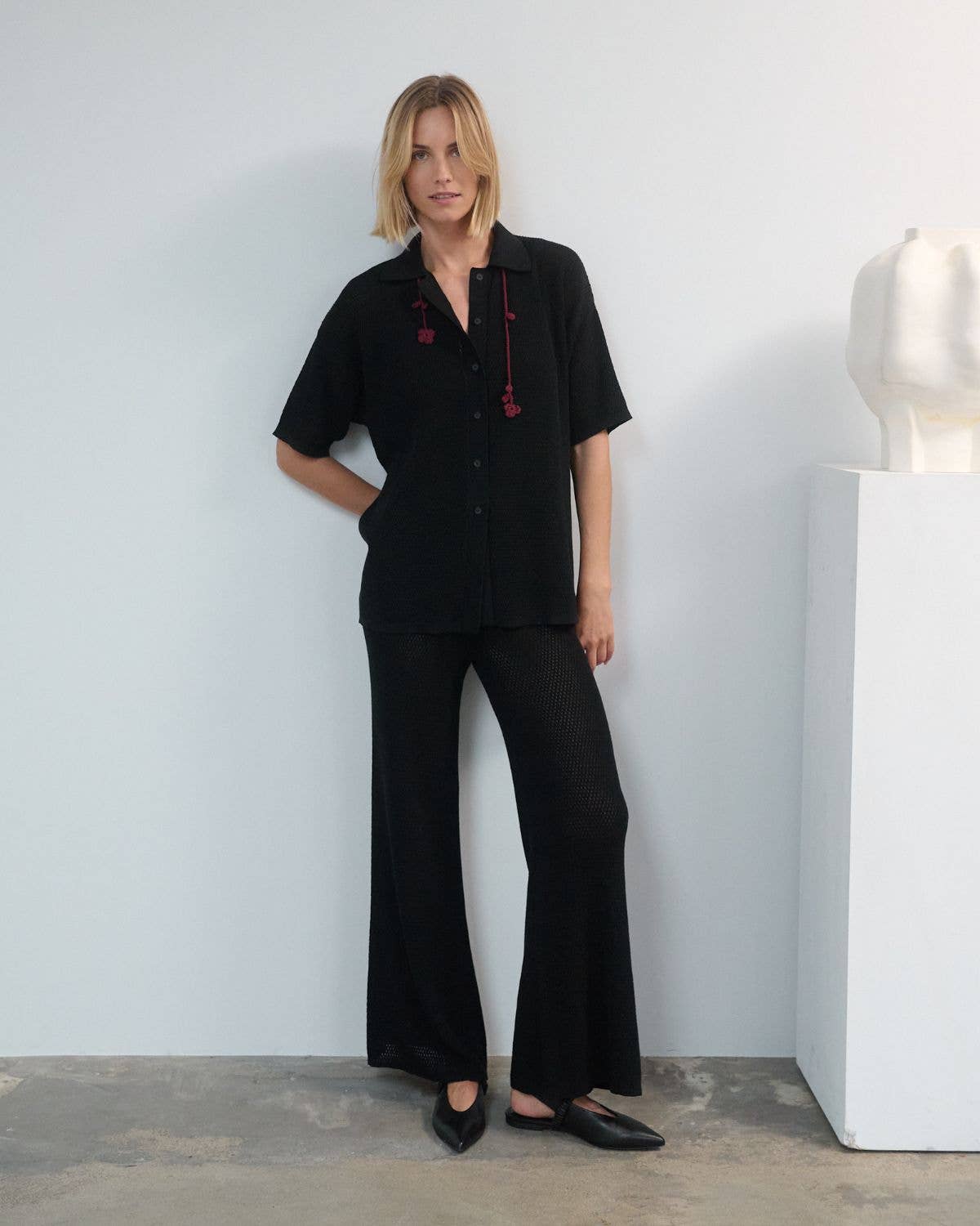 Sutemos: Cotton Shirt | Black
