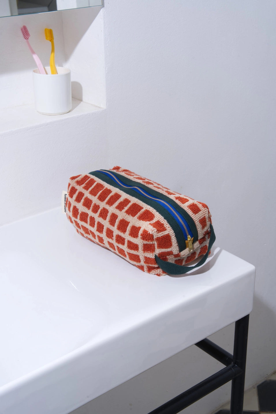 Bold Grid Toiletry Bag | Barn