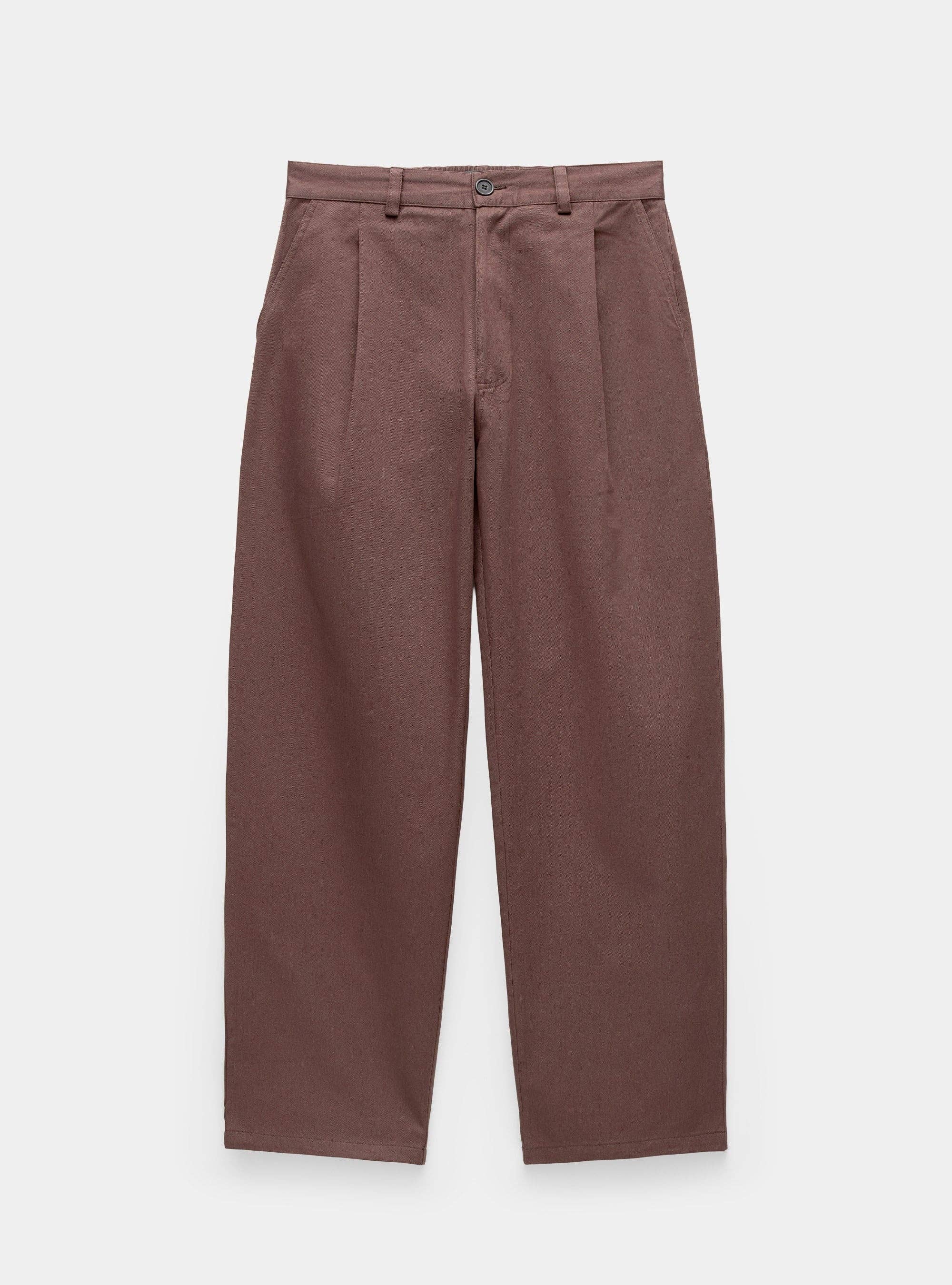 Relaxed pleated pants
