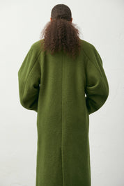 Cocoon double-breasted coat