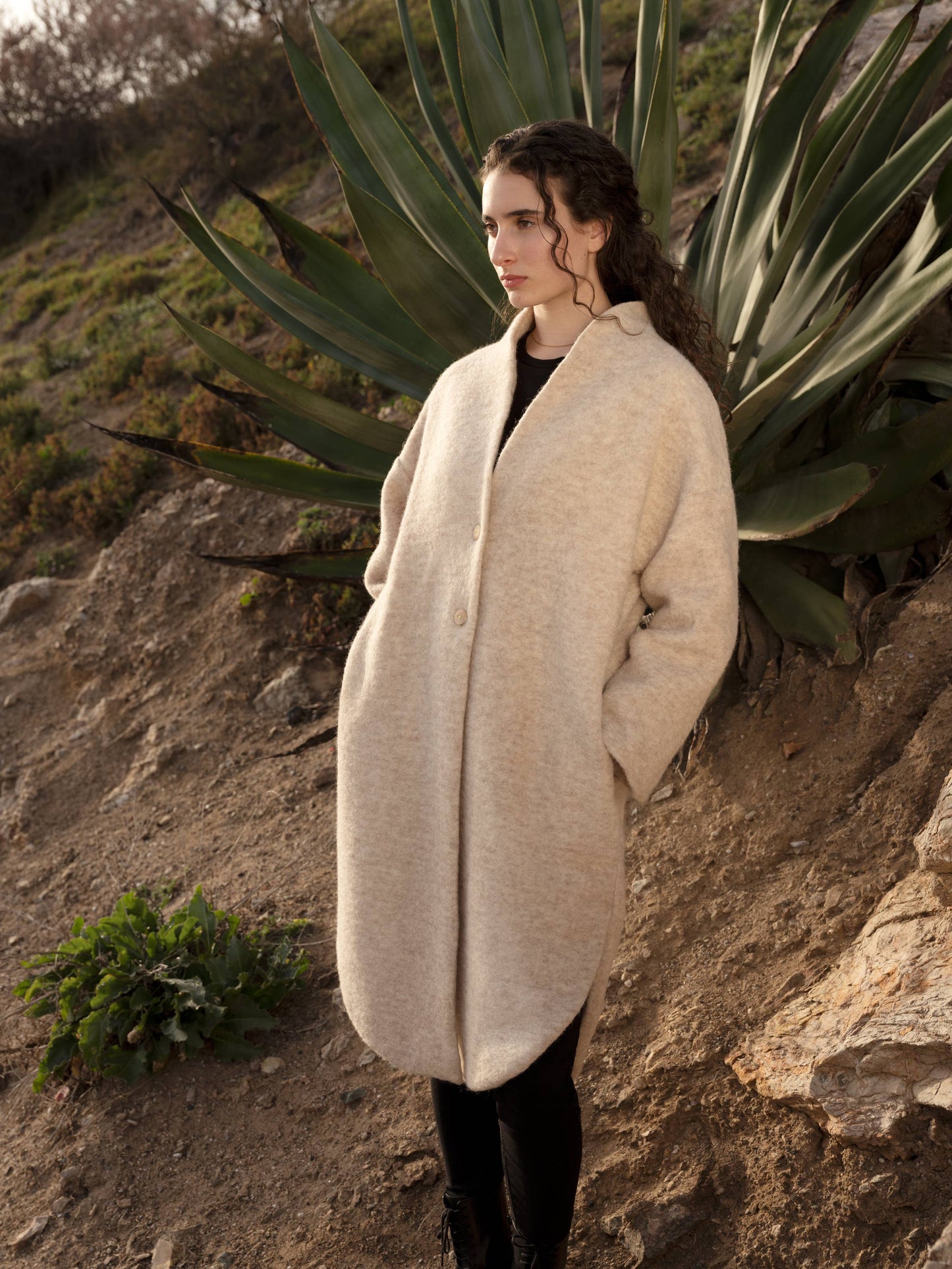 CIGALA COAT organic wool